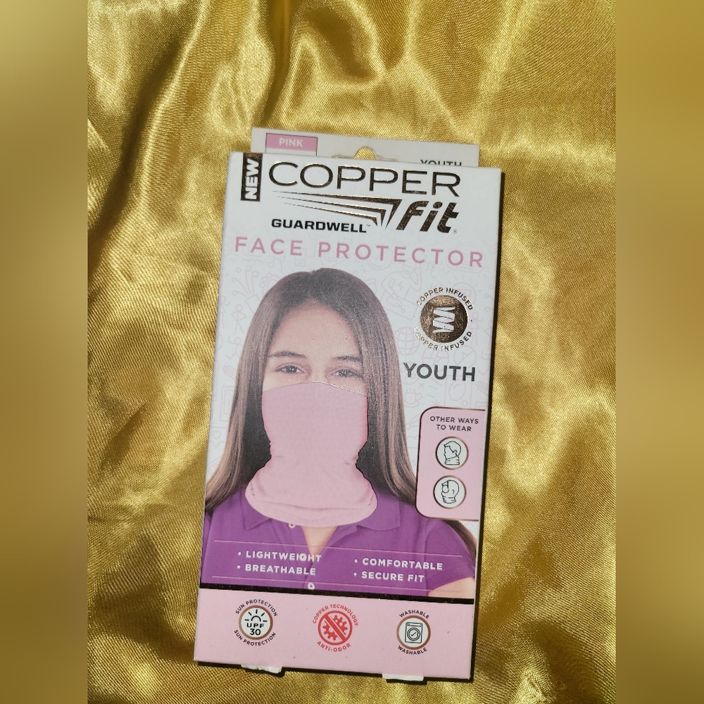 Copper Fit Pink Face Protector YOUTH